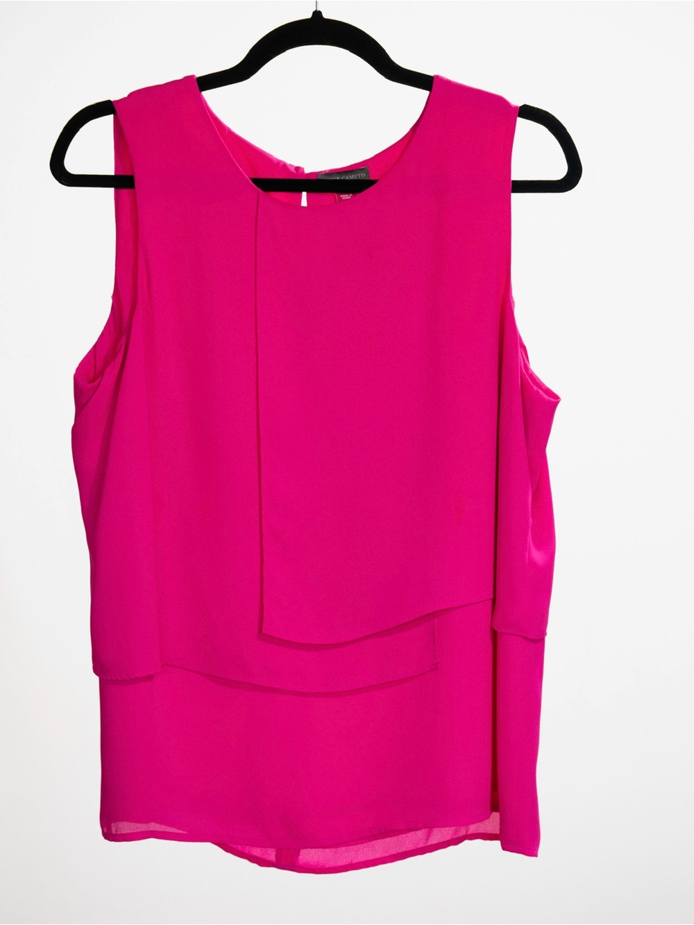 Vince Camuto Hot Pink Layered Sleeveless Blouse